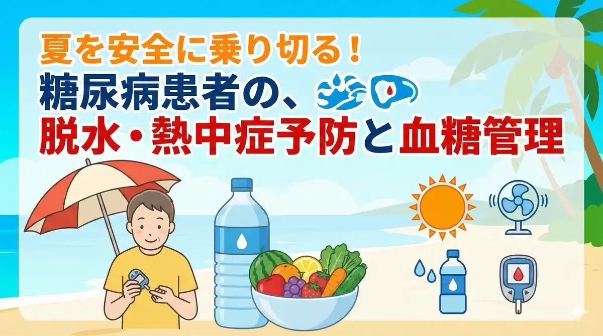 夏を安全に乗り切る！糖尿病患者の脱水・熱中症予防と血糖管理