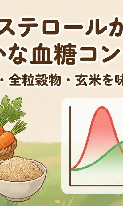 植物ステロールが導く“ゆるやかな血糖コントロール”──野菜・全粒穀物・玄米を味方に