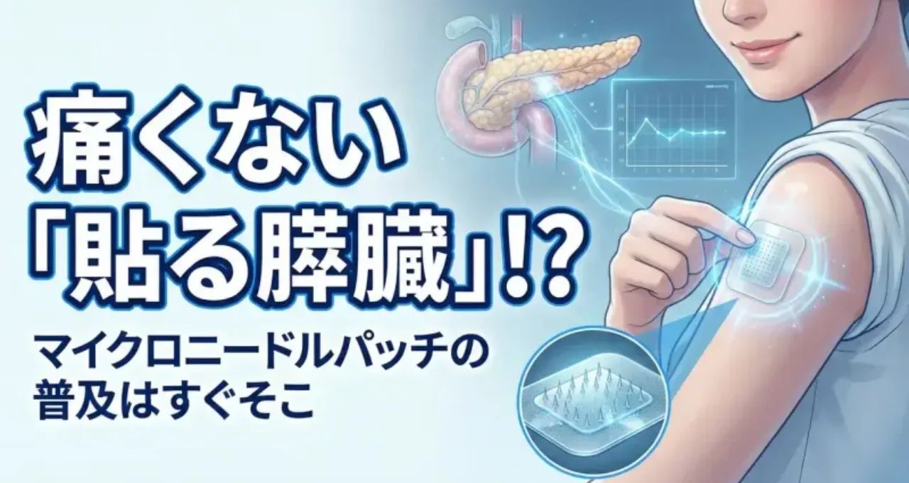 痛くない「貼る膵臓」!? マイクロニードルパッチの普及はすぐそこ